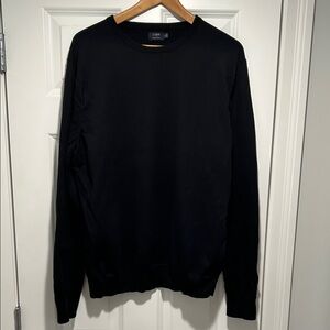 J. Crew Men's Black Crewneck Sweater